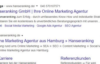 Hanseranking-GoogleAds-Sitelinks