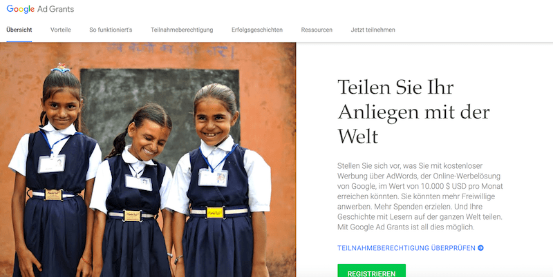 Google Grant Programm