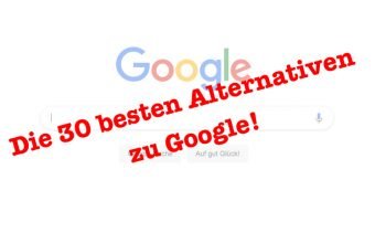Google-Screenshot zu 30 Google-Alternativen