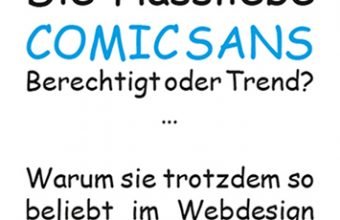 Comic Sans Schriftart im Webdesign