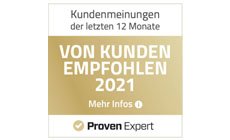 Proven Expert Zertifikat