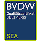 SEA BVDW Qualit&auml;tszertifikat