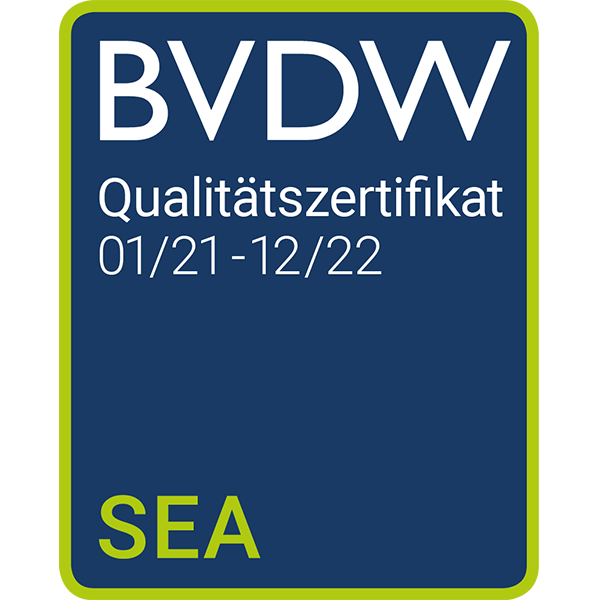 BVDW - SEA Qualitätszertifikat